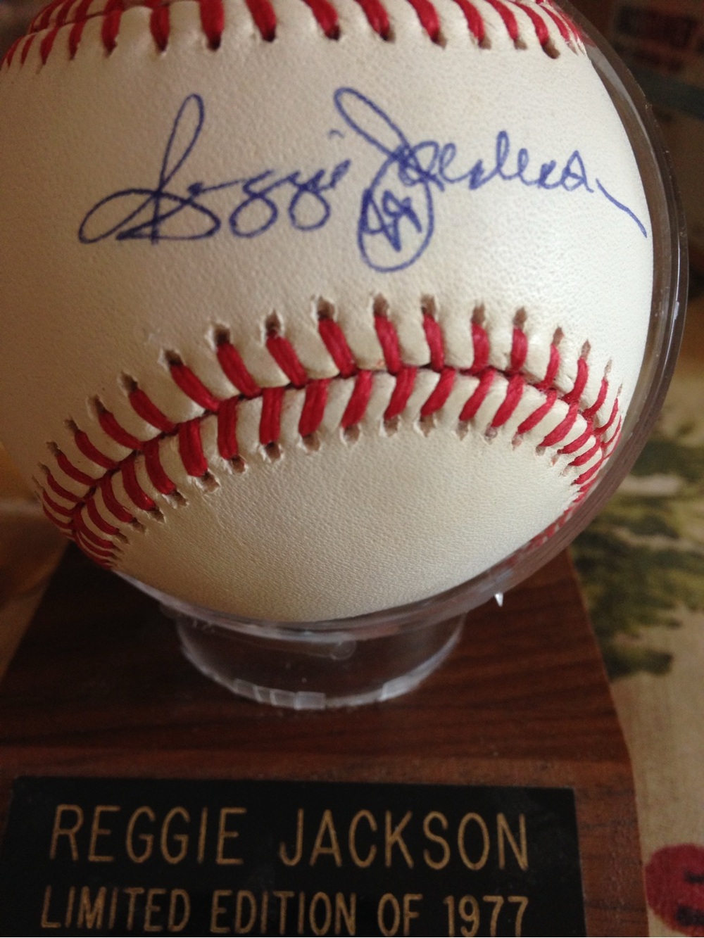 Reggie Jackson Autographed Baseball
